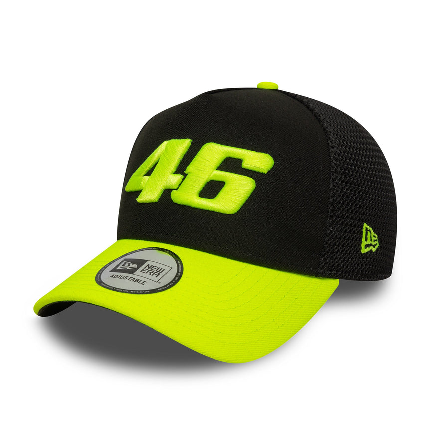 Valentio Rossi #46 čepice, trucker, VR46, New Era, 9FORTY, černá
