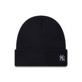 Pletená Čepice New York Yankees s malým logem, s manžetou, standardní, modrá