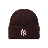 Čepice New York Yankees, dámská široká manžeta, New Era, červená