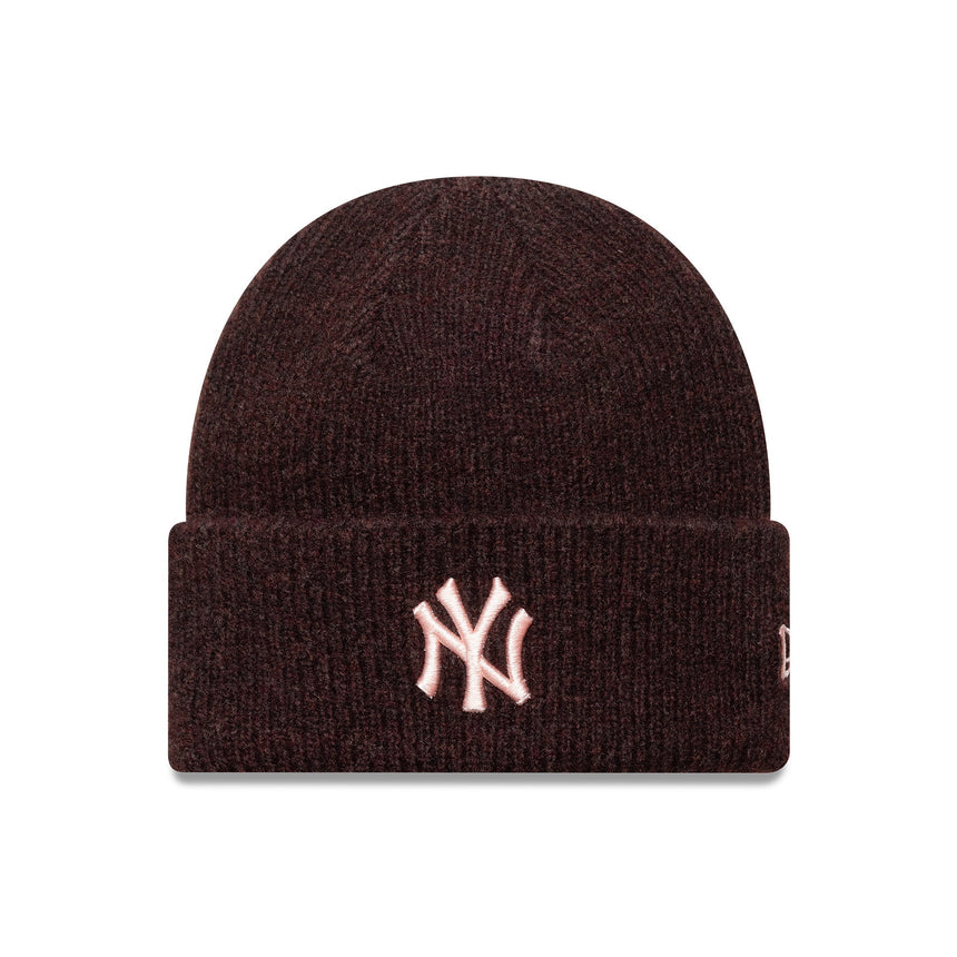 Čepice New York Yankees, dámská široká manžeta, New Era, červená