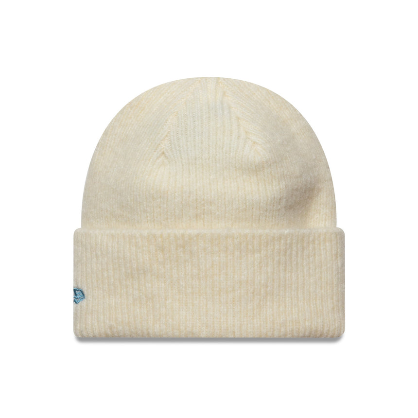 Pletená čepice New York Yankees, pro ženy, s širokou manžetou, New Era, béžová