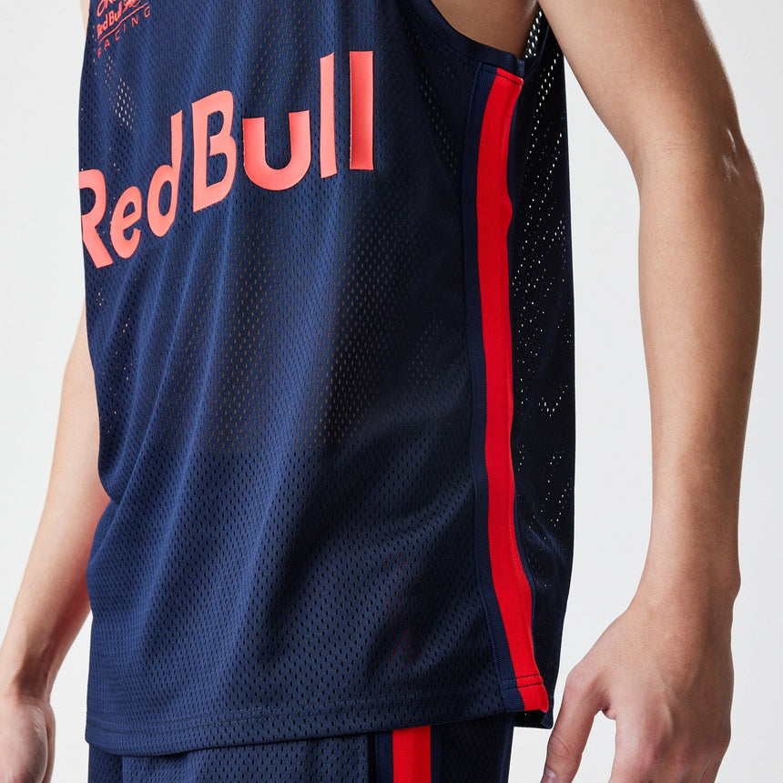 Red Bull Racing tričko bez rukávů, New Era, basketbalová síťovina, tmavě modrá