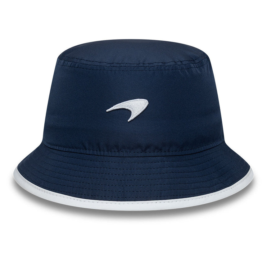 McLaren x Reiss bucket hat, sezónní, taperovaný střih, New Era, 9FORTY, modrá
