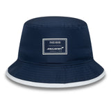 McLaren x Reiss bucket hat, sezónní, taperovaný střih, New Era, 9FORTY, modrá