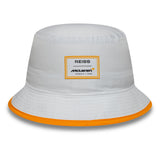 McLaren x Reiss klobouk typu bucket, sezónní, zužující se, New Era, 9FORTY, bílý