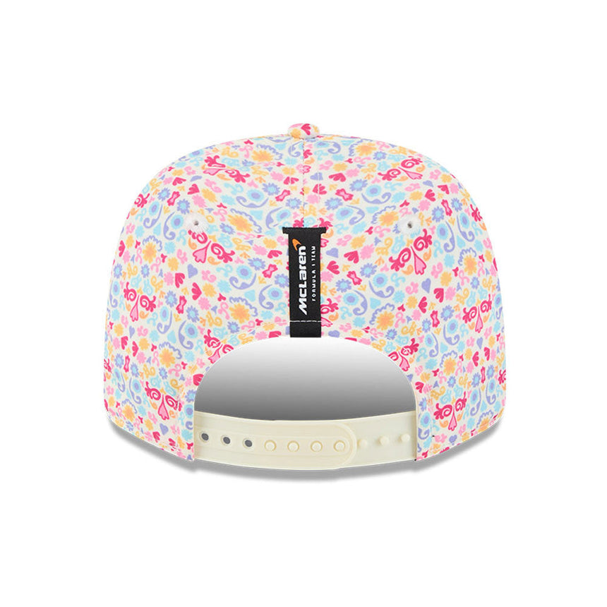 Čepice Mclaren, tým, Lando Norris, mexická speciální edice, New Era, 9SEVENTY, bílá