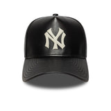 Kšiltovka New York Yankees, kožená, New Era, 9FORTY, černá