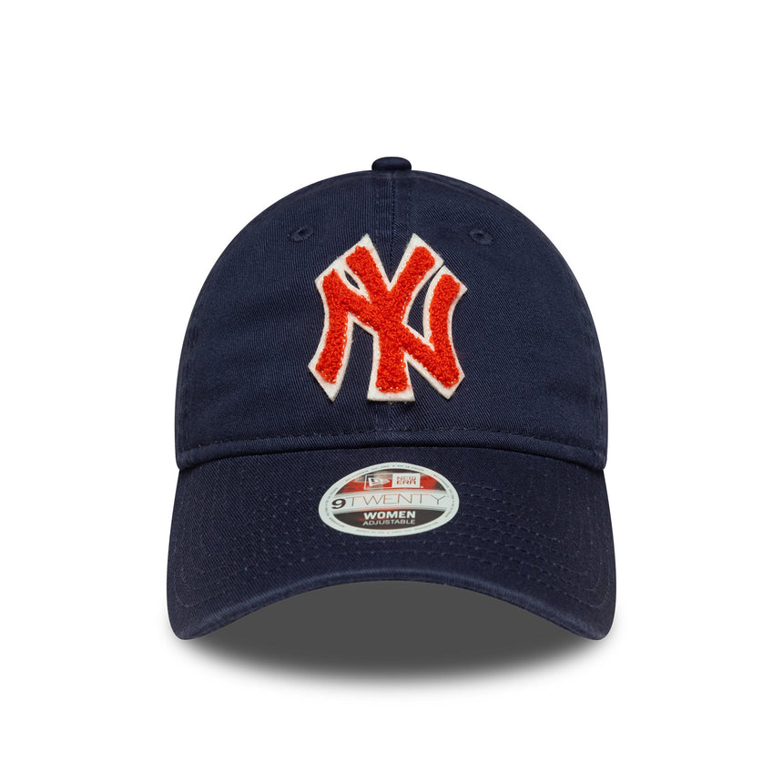kšiltovka New York Yankees, bouclé pro ženy, New Era, 9TWENTY, bouclé, modrá