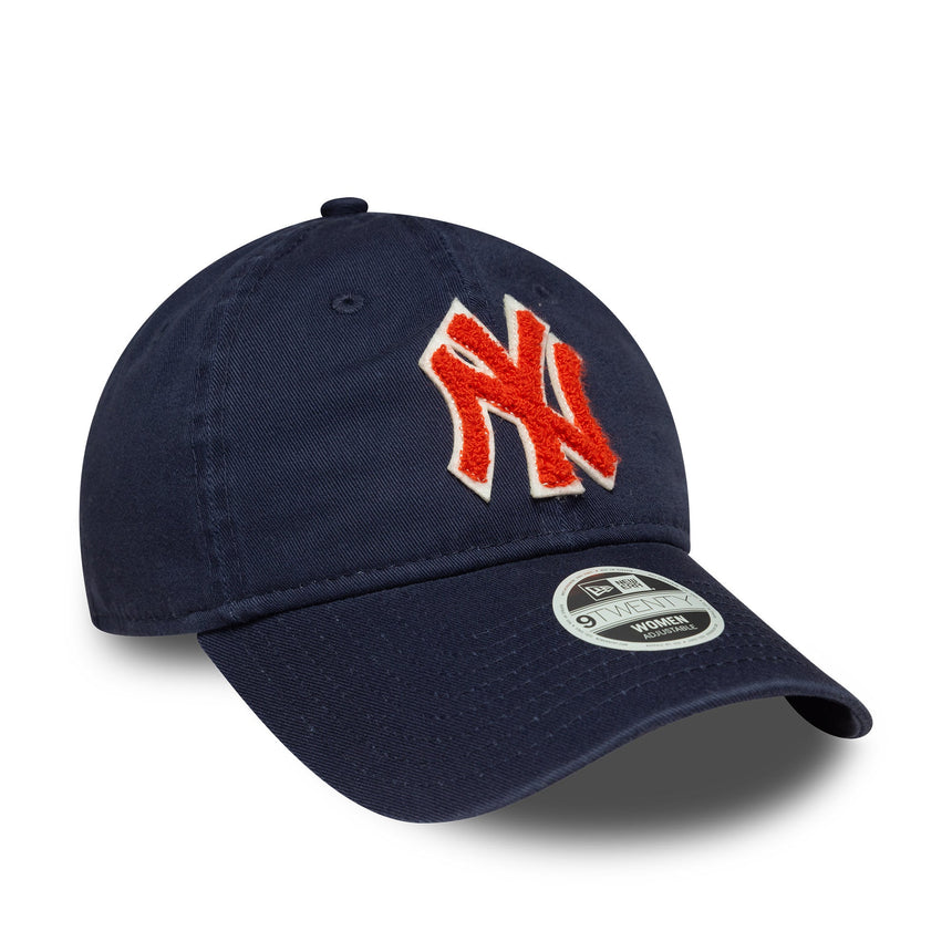 kšiltovka New York Yankees, bouclé pro ženy, New Era, 9TWENTY, bouclé, modrá