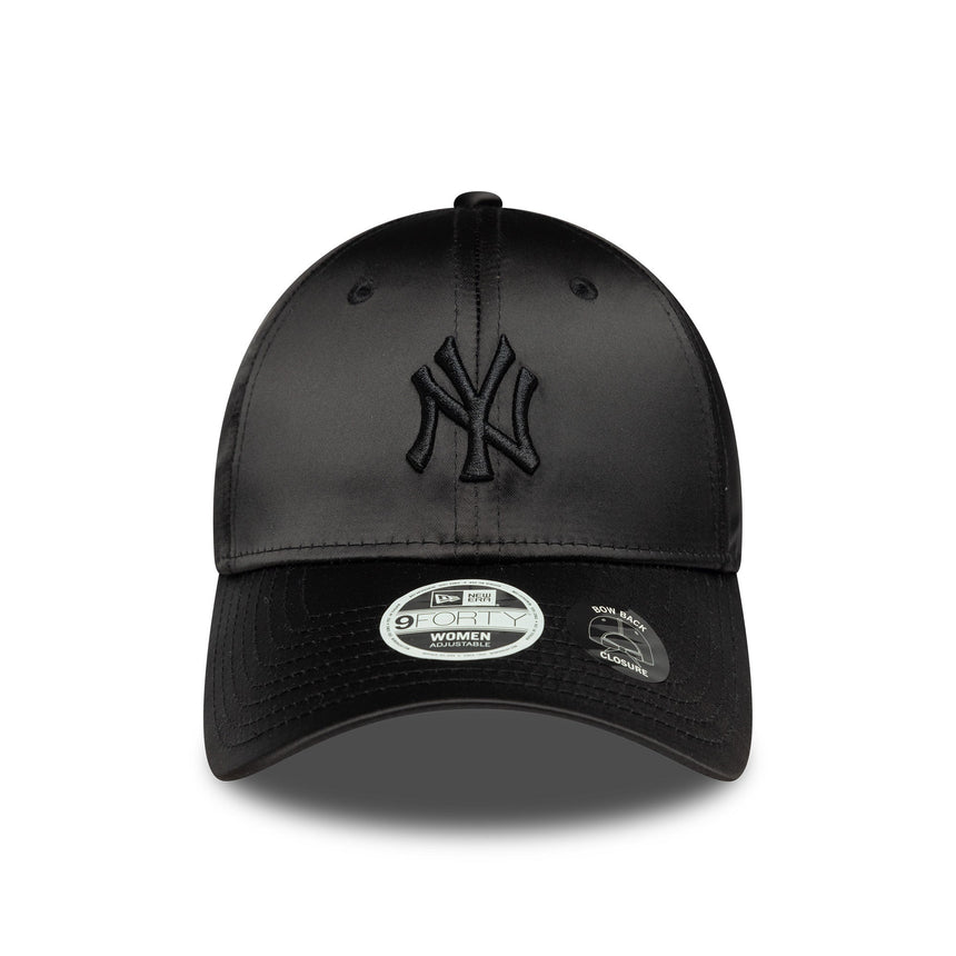 kšiltovka New York Yankees, saténová mašlička vzadu, New Era, 9FORTY, dámská, černá