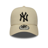 New York Yankees čepice, béžová boční nášivka, A-frame, New Era, 9FORTY, béžová