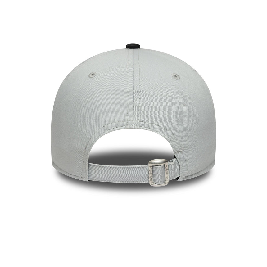 Las Vegas Raiders, dvoutónový pin, New Era, 9FORTY, boční nášivka, černo-bílá