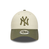 čepice New York Yankees, boční nášivka, New Era, 9FORTY, kamufláž, šedá
