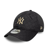 Kšiltovka New York Yankees, prošívaná, New Era, 9TWENTY, černá, šedá