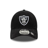 Kšiltovka Las Vegas Raiders, cord, New Era, 9FORTY, černá