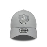 Čepice Los Angeles Raiders, TEAM OUTLINE, New Era, 9FORTY, šedá