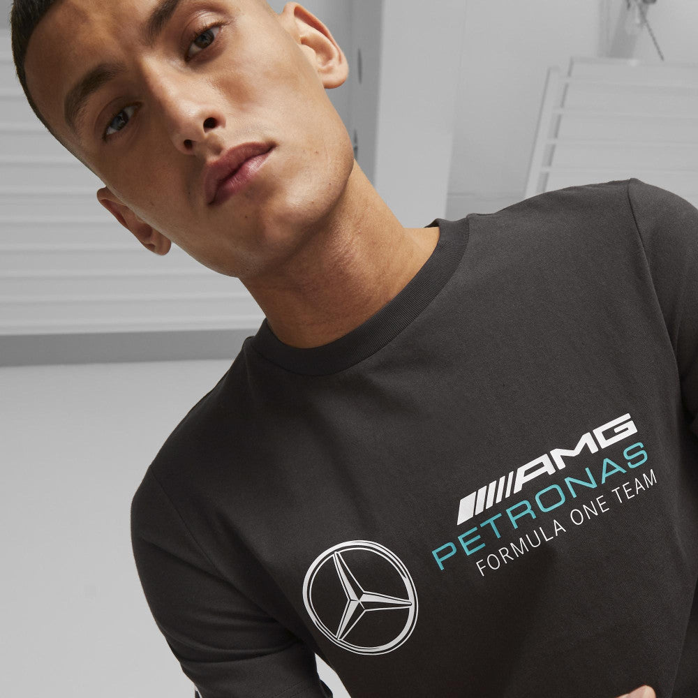 Mercedes t-shirt, logo, ESS, black - FansBRANDS®