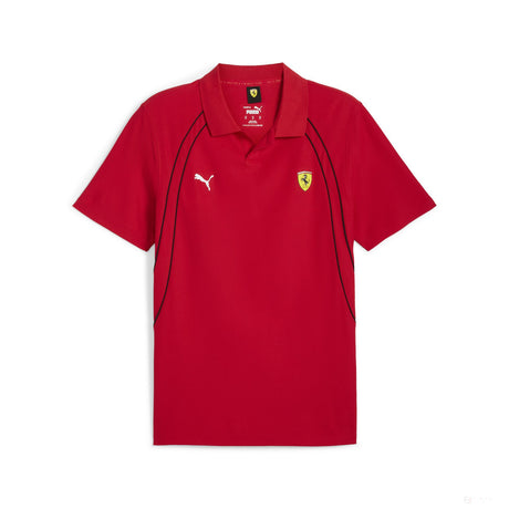 Ferrari tričko s límečkem, Puma, race, červená - FansBRANDS®