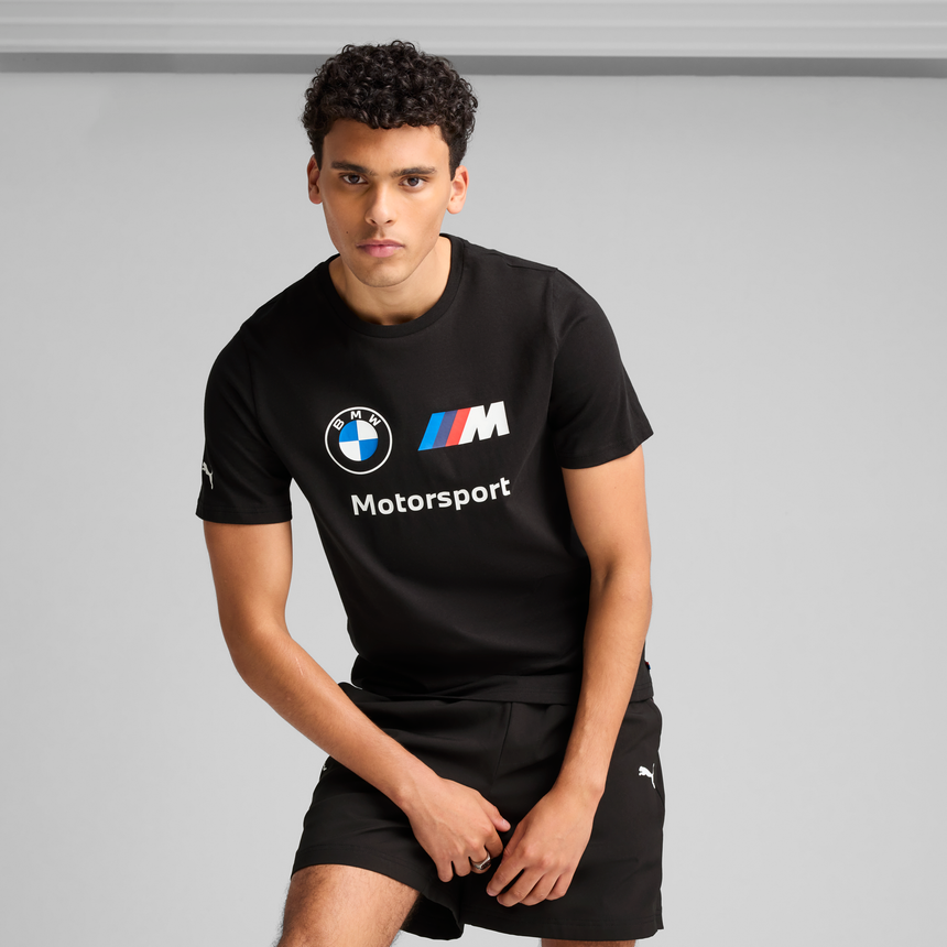 BMW logo Tričko, Puma, Essential, MMS, černé 🔥