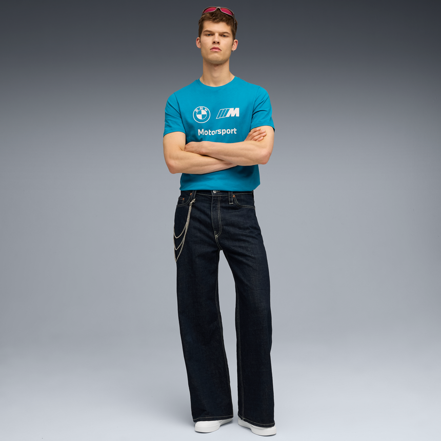 BMW logo Tričko, Puma, Essential, MMS, modré 🔥