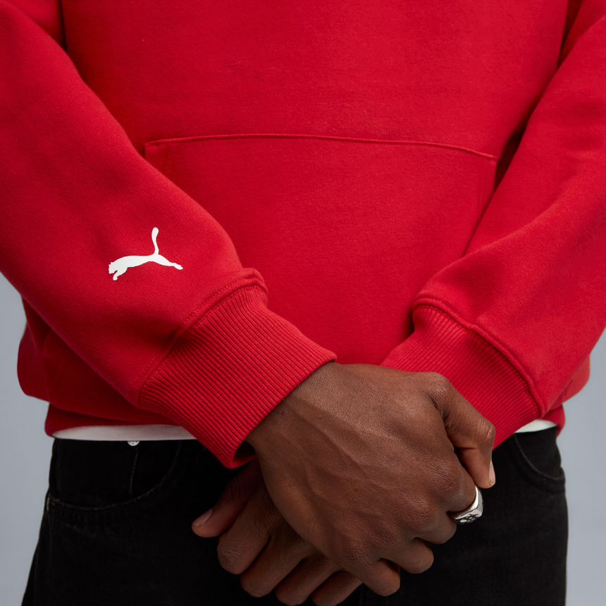 Ferrari mikina s kapucí, Puma, sportovní oblečení, s logem štítu, červená 🔥