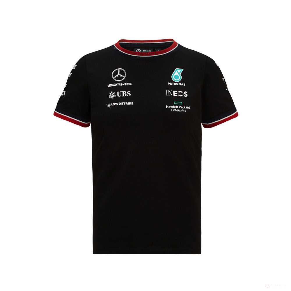 Dětské tričko Mercedes, Team, Black, 2021 - FansBRANDS®