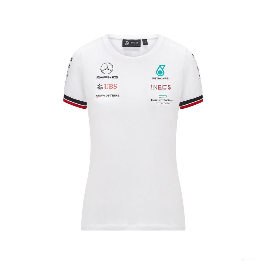 Dámské tričko Mercedes, Team, White, 2021 - FansBRANDS®