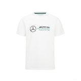 Tričko Mercedes, velké logo, bílá, 2022 - FansBRANDS®