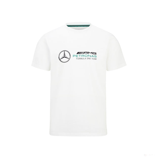 Tričko Mercedes, velké logo, bílá, 2022 - FansBRANDS®