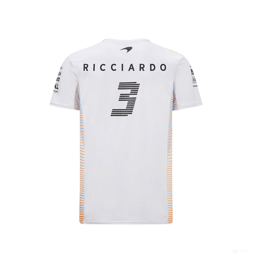 Tričko McLaren, Daniel Ricciardo, bílé, 2021