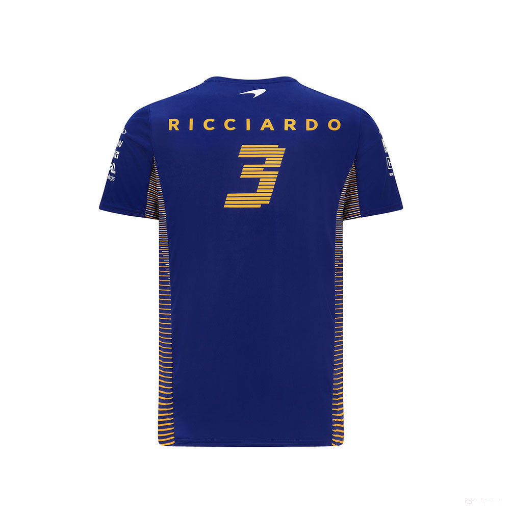 Tričko McLaren, Daniel Ricciardo, Modré, 2021 - FansBRANDS®