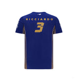 Tričko McLaren, Daniel Ricciardo, Modré, 2021 - FansBRANDS®