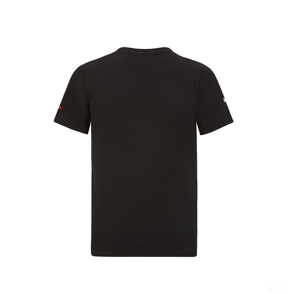 Ferrari tričko, velký štít, černé, 2021