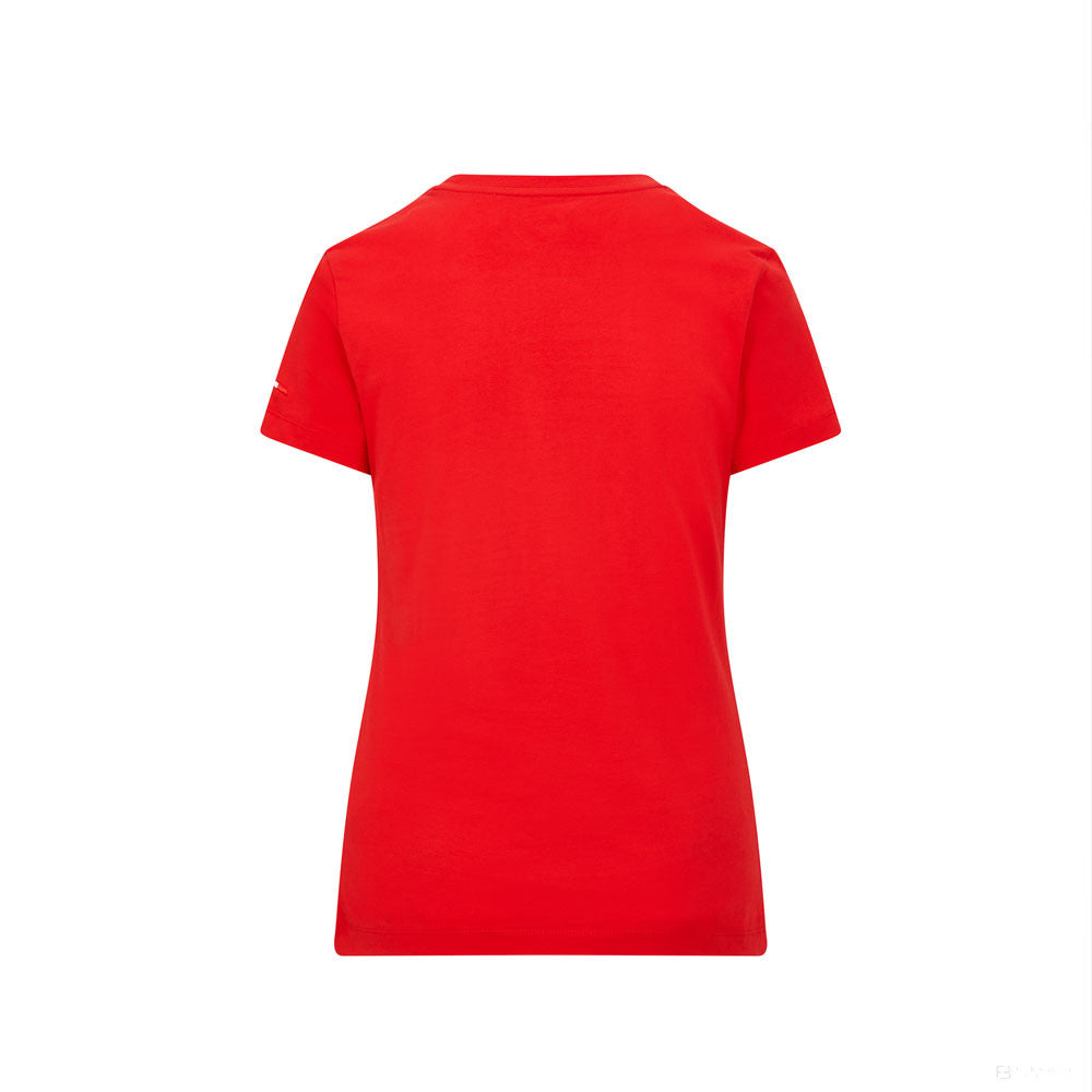Dámské tričko Ferrari, malý štít, červené, 2021 - FansBRANDS®