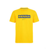 Tričko Ayrton Senna, Logo, žluté, 2021