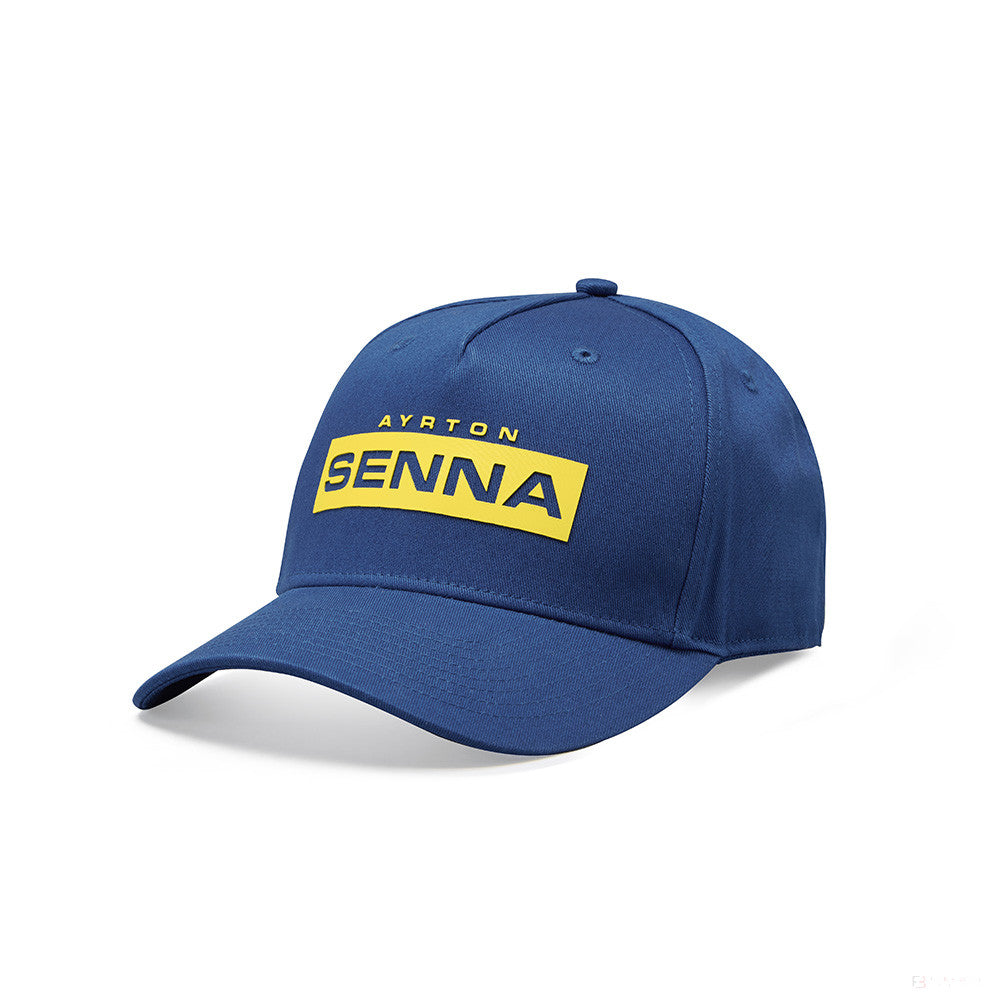 Baseballová čepice Ayrton Senna, logo, modrá, 2021