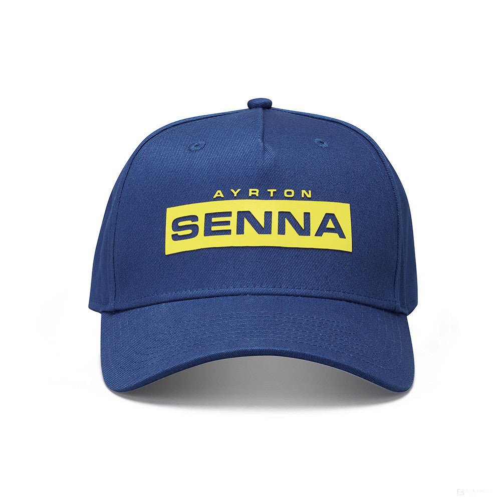 Baseballová čepice Ayrton Senna, logo, modrá, 2021
