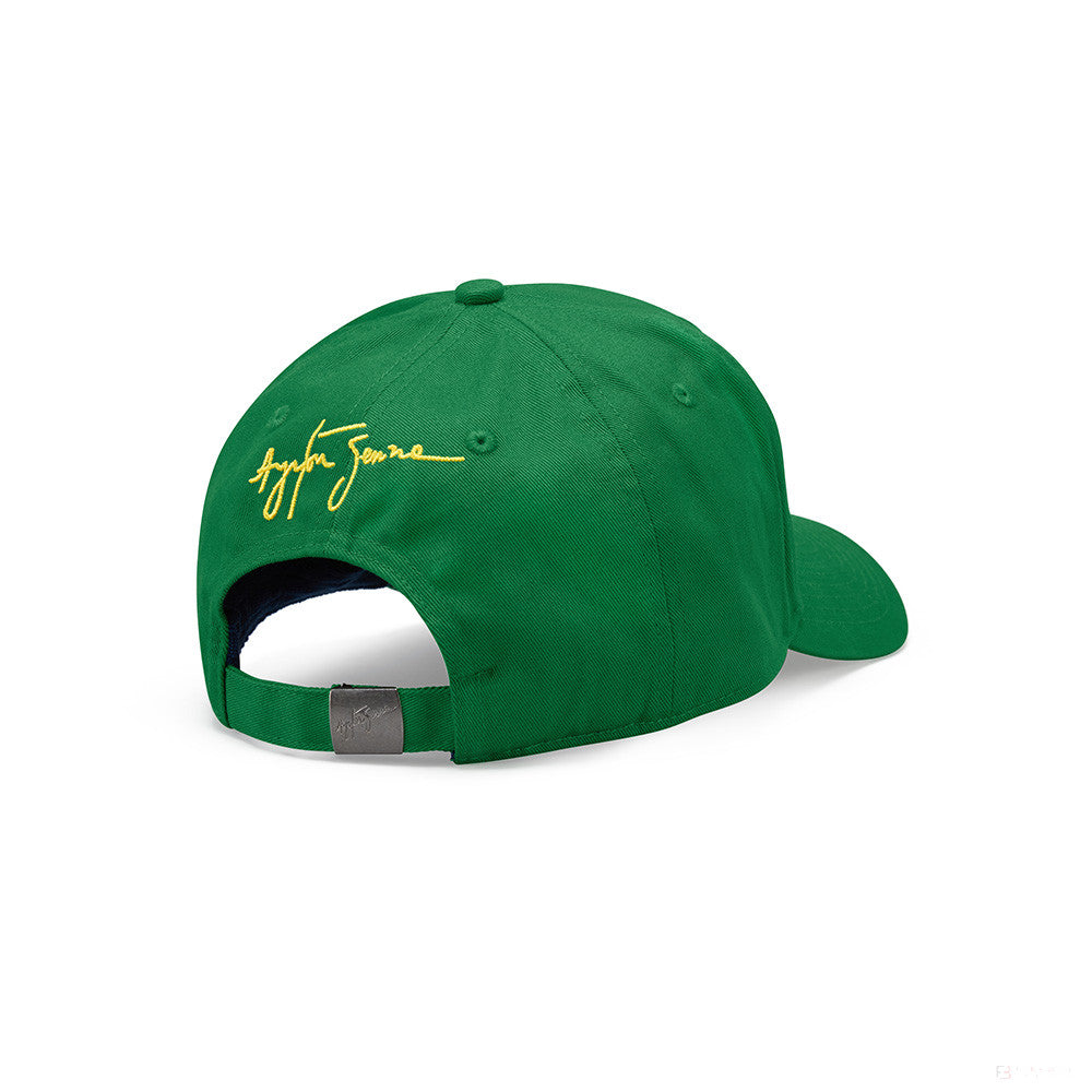 Baseballová čepice Ayrton Senna, logo, zelená, 2021
