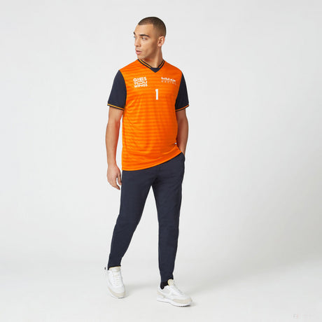 Tričko Red Bull, sportovní oblečení Max Verstappen, oranžové, 2022 - FansBRANDS®