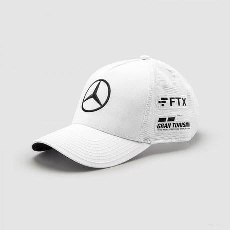 Baseballová čepice Mercedes, Lewis Hamilton Trucker, dospělý, bílá, 2022 - FansBRANDS®