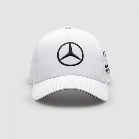 Baseballová čepice Mercedes, Lewis Hamilton Trucker, dospělý, bílá, 2022