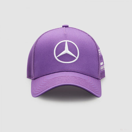 Baseballová čepice Mercedes, Lewis Hamilton Trucker, pro dospělé, fialová, 2022