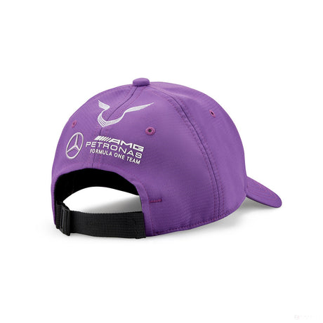 Baseballová čepice Mercedes, Lewis Hamilton, pro dospělé, fialová, 2022