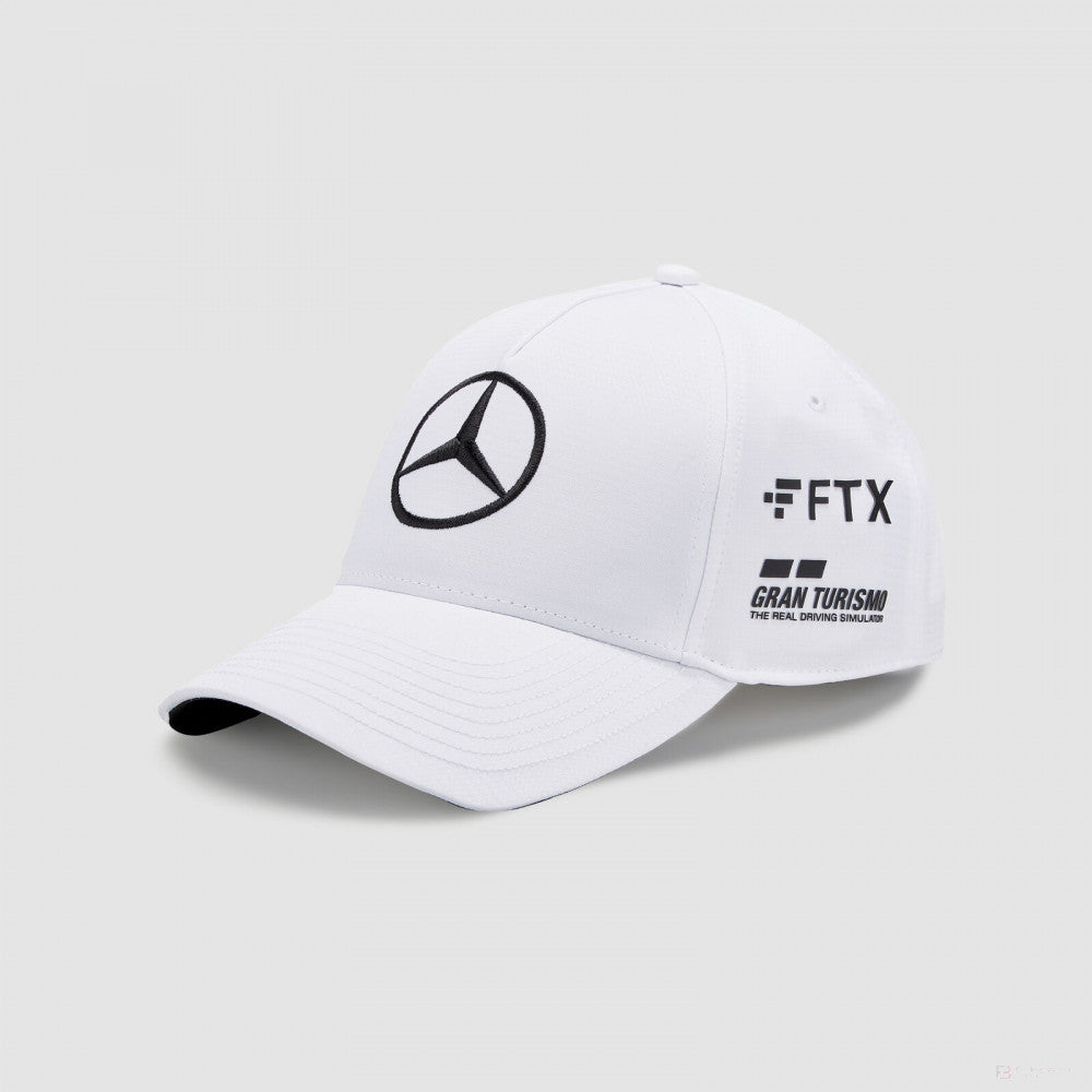 Baseballová čepice Mercedes, Lewis Hamilton, děti, bílá, 2022