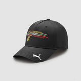 Baseballová čepice Ferrari, logo Fanwear, pro dospělé, černá, 2022 - FansBRANDS®