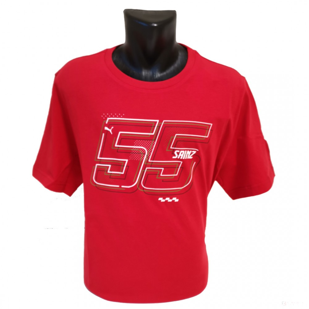 Tričko Ferrari, jezdec Carlos Sainz, červené, 2022