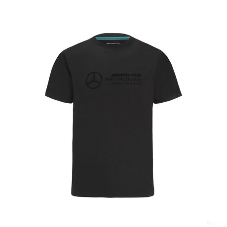 Tričko Mercedes, velké logo Stealth, černé, 2022 - FansBRANDS®