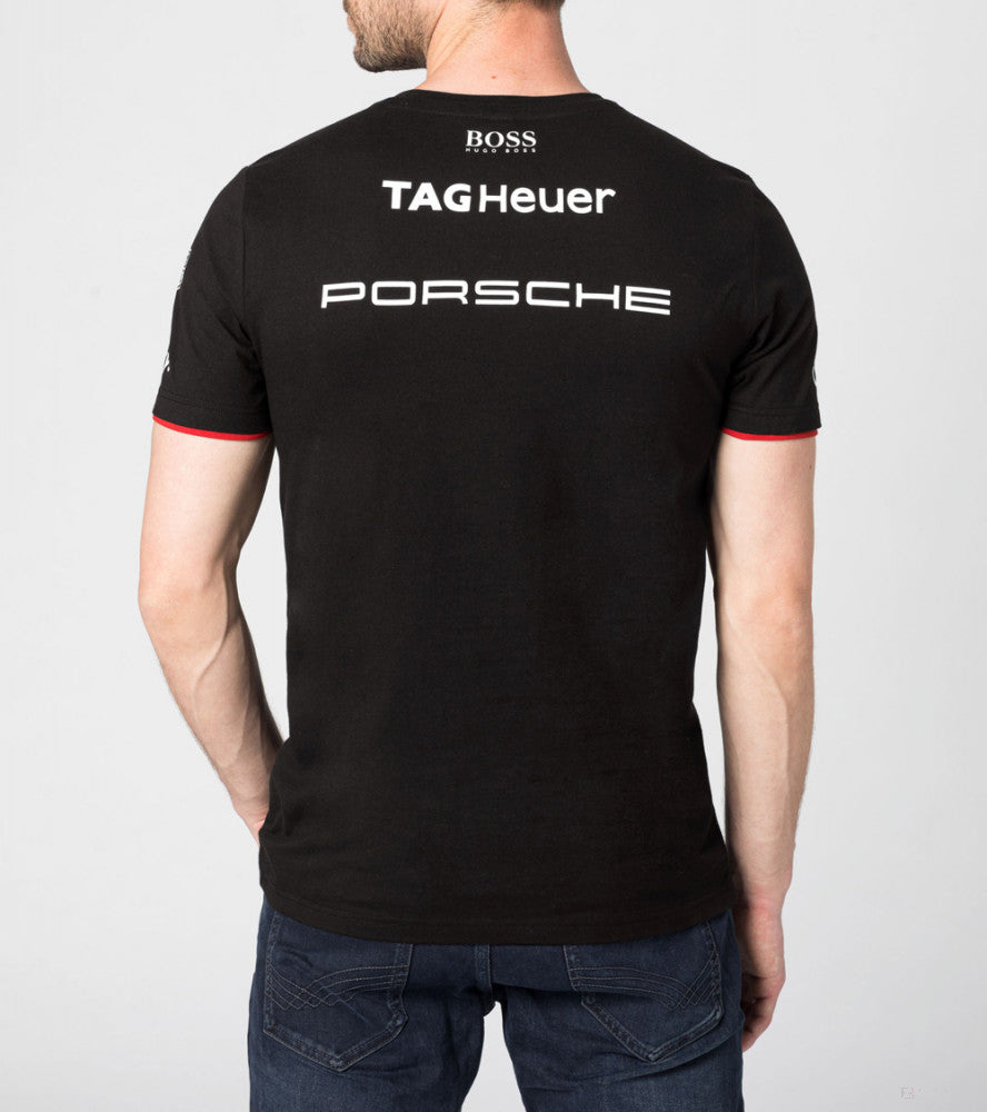 Tričko Porsche, tým Formule E, černé, 2022 - FansBRANDS®