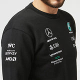 Svetr Mercedes, posádka, černý, 2022 - FansBRANDS®