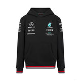 Mercedes dětský svetr s kapucí, tým, černý, 2022 - FansBRANDS®